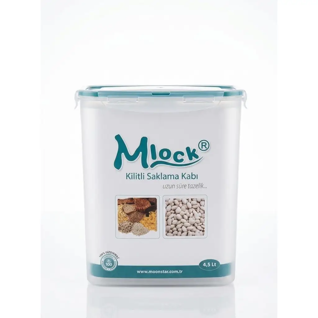 Moonstar Mlock Sızdırmaz Kilitli Saklama Kabı – 3D Yazıcı Filament Koruma ve Bakliyat Erzak Kutusu, Nem Geçirmez Mat Şeffaf Plastik Düzenleyici (BPA İçermez)(4000ml)